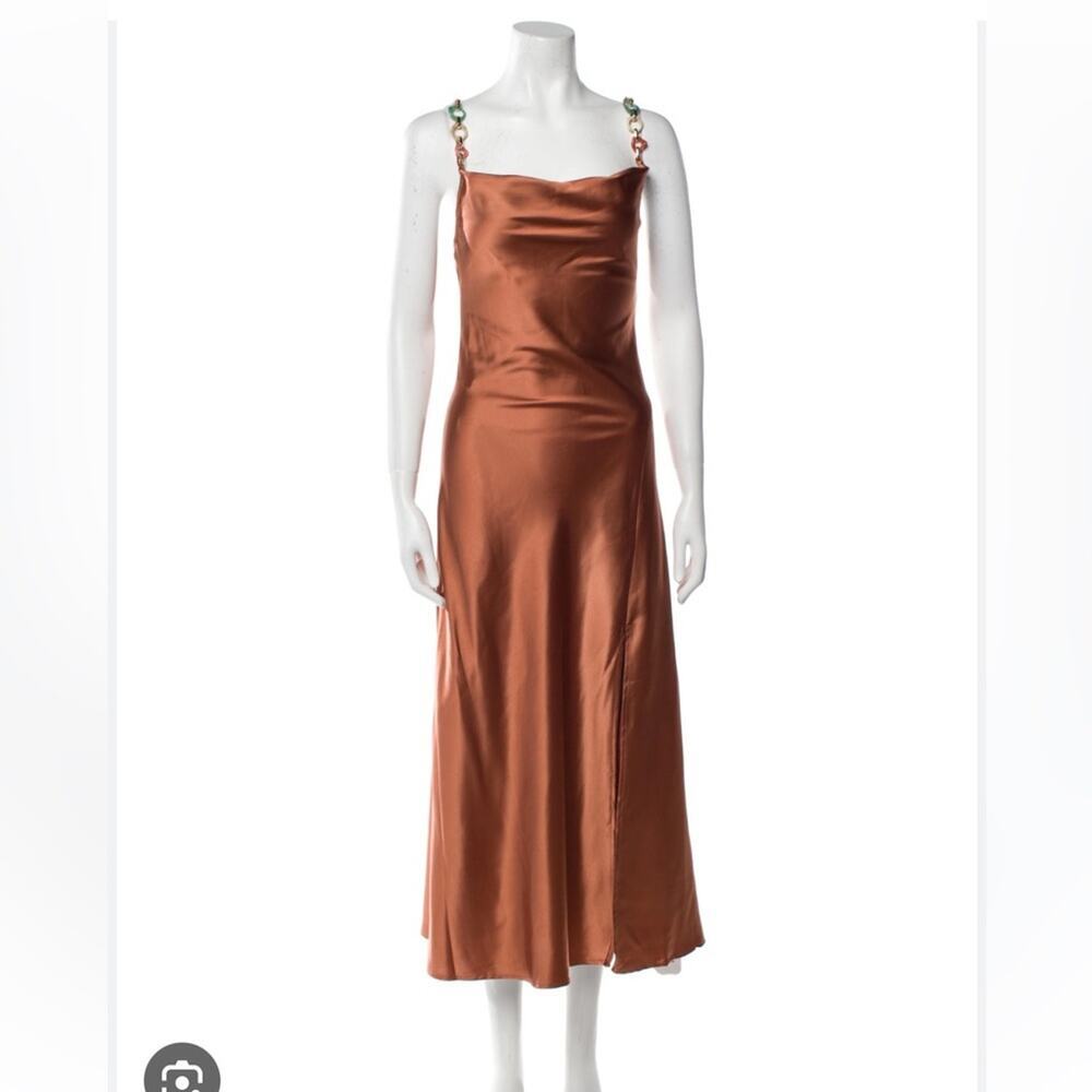 NEW Jason Wu Lana Cowl Neck Midi Dress Sz XS